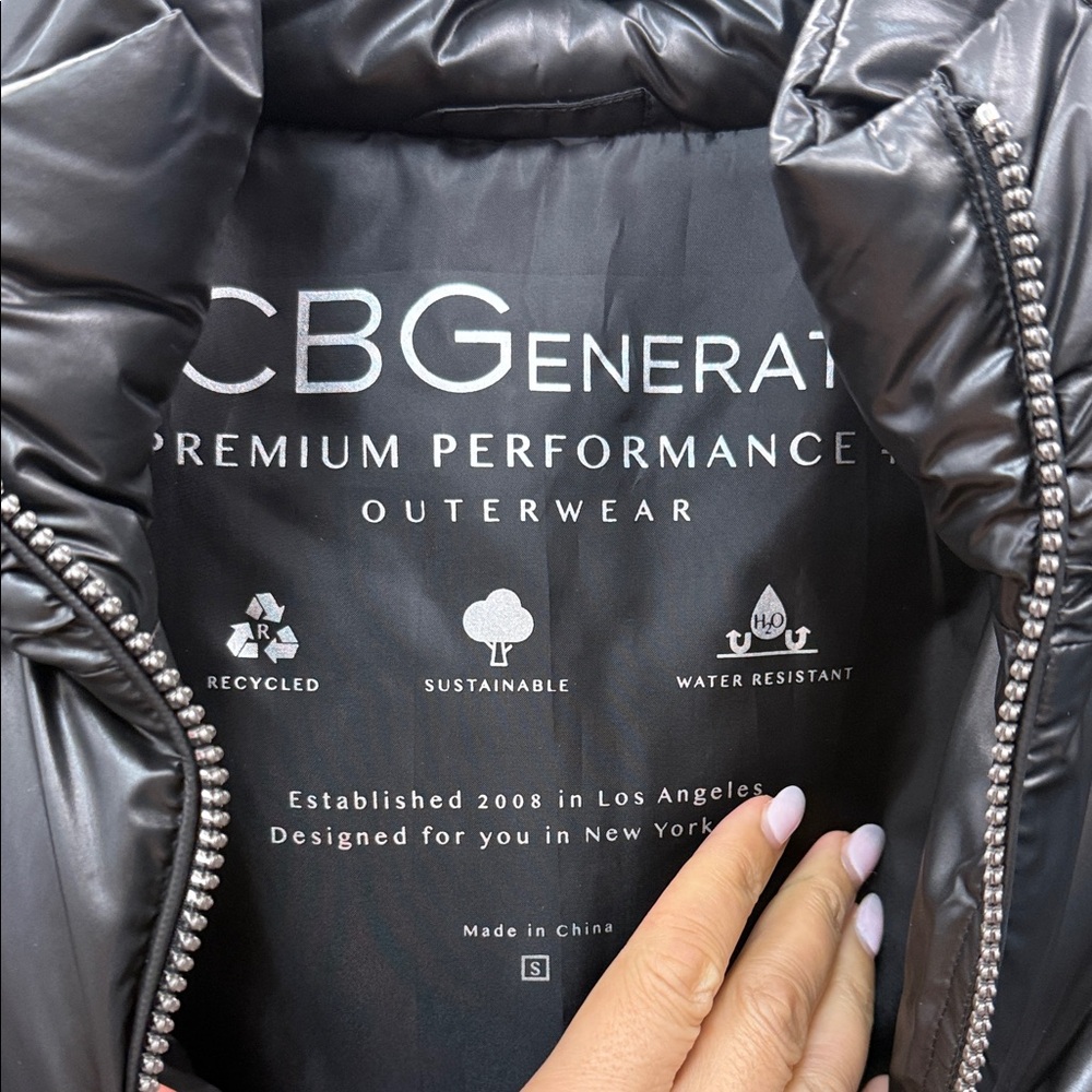 Bcbgeneration Quilted Black Jacket With Belt Spl - image 6